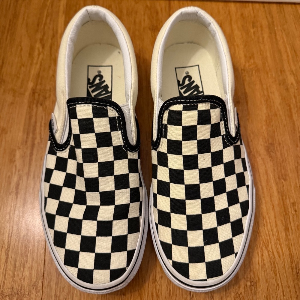 Vans Asher black and white checkerboard